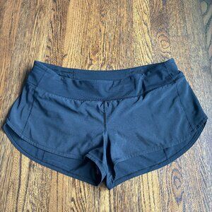 Black 2.5" Lululemon Speed Low RiseShort Size 12